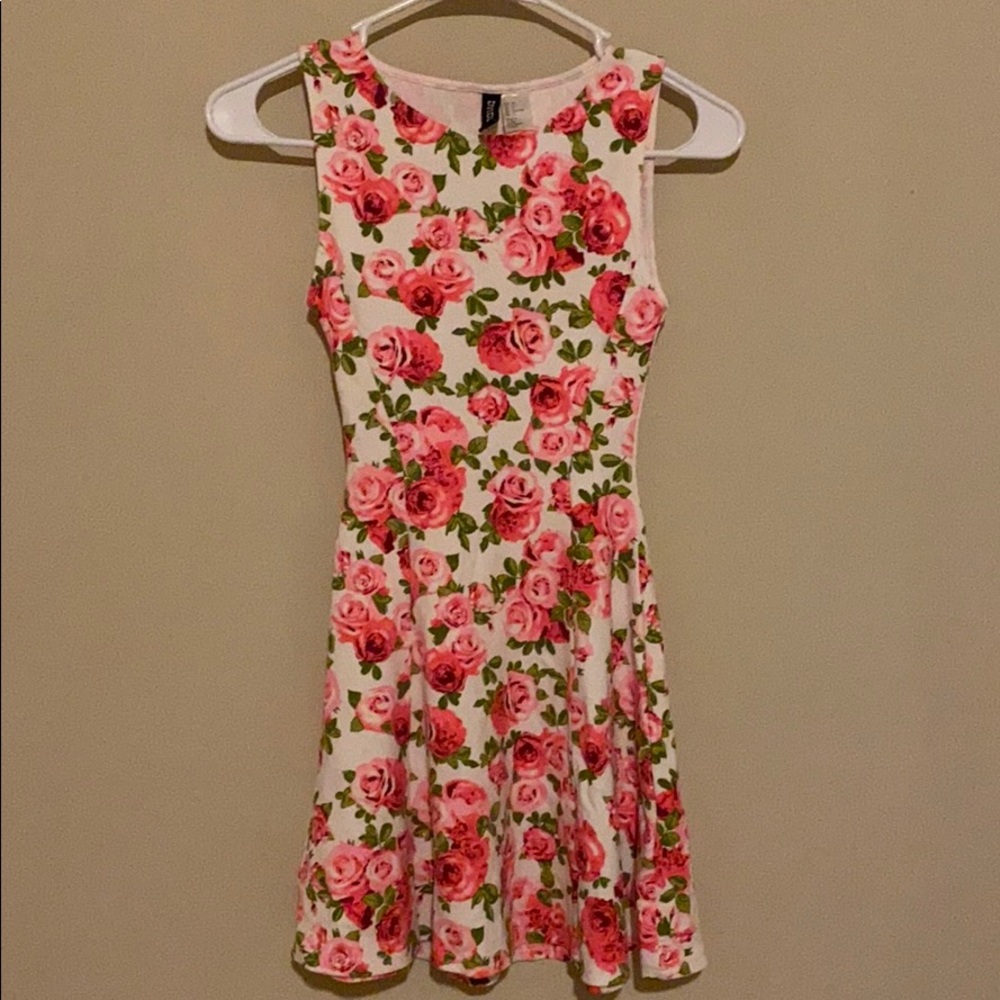 White floral dress